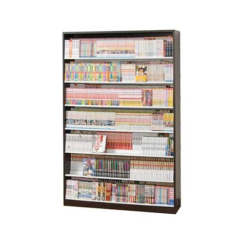 Amazon｜本棚 段違い収納コミックラック CMS1190 (CMS1190D ダーク